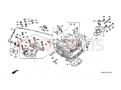 HONDA XR200RW XR200R 1998 E-1 CYLINDER HEAD