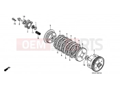 HONDA XR200RW XR200R 1998 E-7 CLUTCH