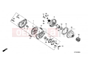 HONDA XR200RW XR200R 1998 E-8 OIL PUMP