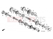 HONDA XR200RW XR200R 1998 E-13 TRANSMISSION