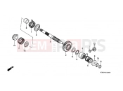 HONDA XR200RW XR200R 1998 E-14 DRIVE SHAFT AXLE