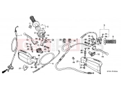 HONDA XR200RW XR200R 1998 F-3 HANDLE LEVER / SWITCH / CABLE