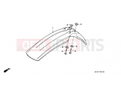 HONDA XR200RW XR200R 1998 F-6 FRONT FENDER
