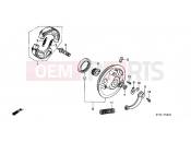 HONDA XR200RW XR200R 1998 F-8 FRONT BRAKE PANEL
