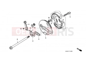 HONDA XR200RW XR200R 1998 F-10 REAR BRAKE PANEL