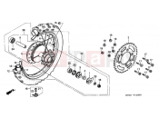 HONDA XR200RW XR200R 1998 F-11 REAR WHEEL
