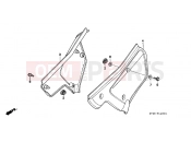 HONDA XR200RW XR200R 1998 F-14 SIDE COVER