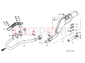 HONDA XR200RW XR200R 1998 F-16 EXHAUST DRUM