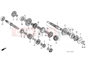 HONDA XR250RG XR250R 1986 E-12 TRANSMISSION