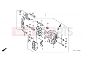 HONDA XR250RG XR250R 1986 F-9 FRONT BRAKE CALIPER (1)
