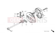 HONDA XR250RG XR250R 1986 F-11 REAR BRAKE PANEL