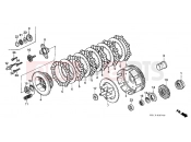 HONDA XR250RJ XR250R 1988 E-7 CLUTCH