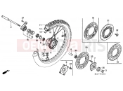 HONDA XR250RJ XR250R 1988 F-10 FRONT WHEEL