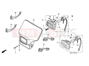HONDA XR250RJ XR250R 1988 F-1 HEADLAMP (CM / DK / U)