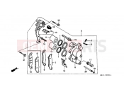 HONDA XR250RJ XR250R 1988 F-9-1 FRONT BRAKE CALIPER (2)