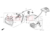 HONDA XR250RJ XR250R 1988 FOP-1 HEADLIGHT (CM)