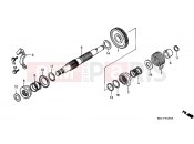 HONDA XR250RK XR250R 1989 E-13 DRIVE SHAFT AXLE