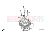 HONDA XR250RT XR250R 1996 E-5 CYLINDER