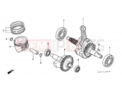 HONDA XR250RT XR250R 1996 E-12 CRANKSHAFT / PISTON