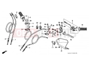 HONDA XR250RT XR250R 1996 F-3 HANDLE LEVER / SWITCH / CABLE (CM)
