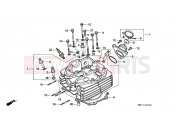 HONDA XR600RW XR600R 1998 E-2 CYLINDER HEAD