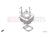 HONDA XR600RW XR600R 1998 E-5 CYLINDER