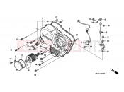 HONDA XR600RW XR600R 1998 E-6 RIGHT CRANKSHAFT COVER