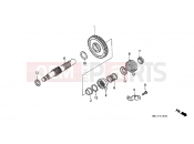 HONDA XR600RW XR600R 1998 E-14 DRIVE SHAFT AXLE