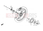 HONDA XR600RW XR600R 1998 F-10 FRONT WHEEL