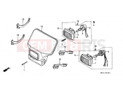 HONDA XR600RW XR600R 1998 F-1 HEADLIGHT (1)