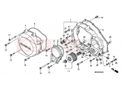 HONDA XR650R3 XR650R 2003 E-6 RIGHT CRANKSHAFT COVER