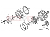 HONDA XR650R3 XR650R 2003 E-7 CLUTCH