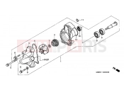 HONDA XR650R3 XR650R 2003 E-9 WATER PUMP