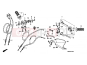 HONDA XR650R3 XR650R 2003 F-3 HANDLE LEVER / SWITCH / CABLE (CM)