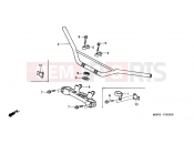 HONDA XR650R3 XR650R 2003 F-5 STEERING BAR TUBE / UPPER BRIDGE
