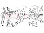 HONDA XR650R3 XR650R 2003 F-3-1 HANDLE LEVER / SWITCH / CABLE (DK / ED / U)