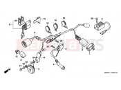 HONDA XR650R3 XR650R 2003 F-25-1 WIRING HARNESS (DK / ED / U)
