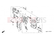 HONDA XR650R3 XR650R 2003 F-9-1 FRONT BRAKE CALIPER (U)