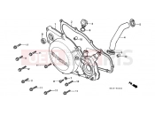 HONDA CR250RF CR250R 1985 E-3 RIGHT CRANKSHAFT COVER (1)