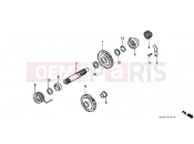 HONDA CR250RF CR250R 1985 E-7 DRIVE SHAFT AXLE