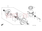 HONDA CR250RF CR250R 1985 E-9 CRANKSHAFT / PISTON