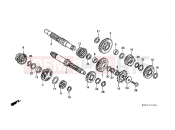 HONDA CR250RF CR250R 1985 E-10 TRANSMISSION