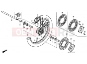 HONDA CR250RF CR250R 1985 F-7 FRONT WHEEL