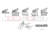 HONDA CR250RF CR250R 1985 SIGN F-22