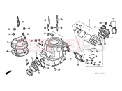 HONDA CR80RT CR80R 1996 E-1 CYLINDER / CYLINDER HEAD