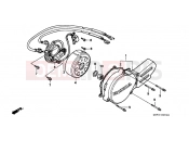 HONDA CR80RT CR80R 1996 E-5 LEFT CRANKSHAFT COVER / GENERATOR