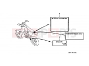 HONDA CR80RT CR80R 1996 F-24 WARNING LABEL