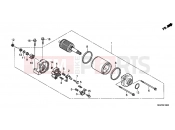 HONDA CBR1000RAE CBR1000RA 2014 E-13 STARTER ENGINE
