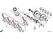 HONDA CBR1000RAE CBR1000RA 2014 E-16 CRANKSHAFT / PISTON