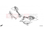 HONDA CBR1000RAE CBR1000RA 2014 F-3 REAR MIRROR